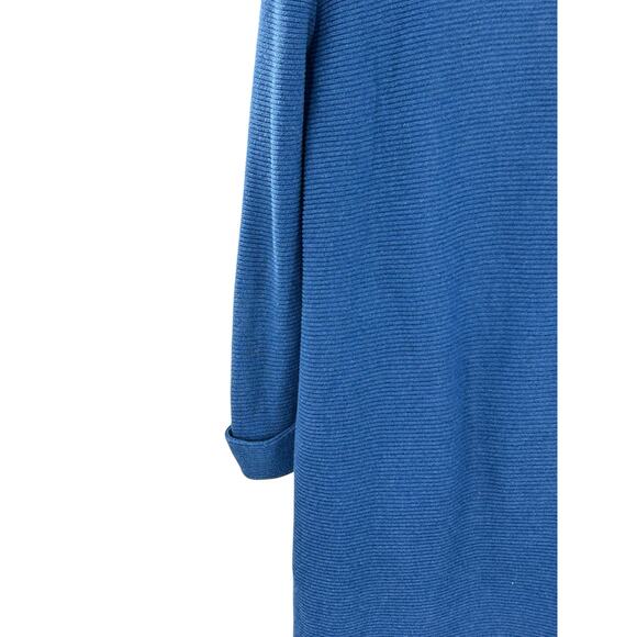 Chico’s Cardigan Women’s 2 US Large Blue Knit Open Front‎ Lightweight - Picture 5 of 9